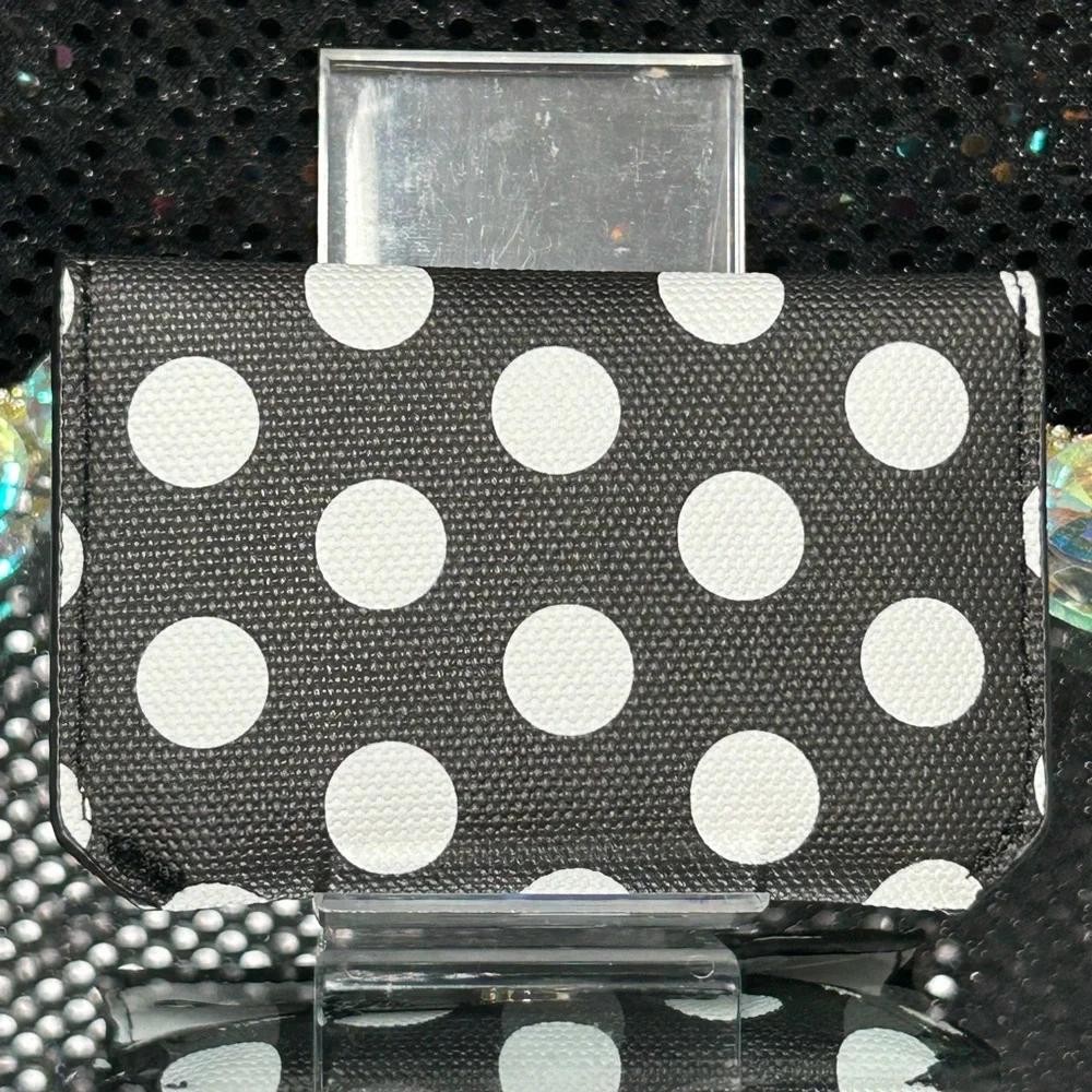 Kate Spade for Target Polka Dot Small Envelope Wallet - Blk & Wht Approx. 4 x 3 - Picture 3 of 9